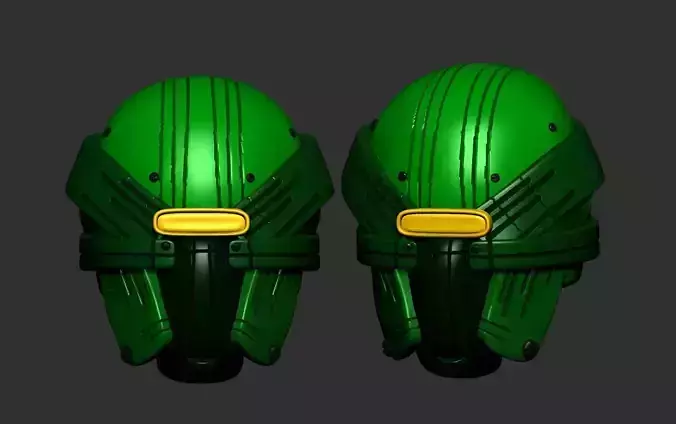 helmet high poly sculpt 3d printable