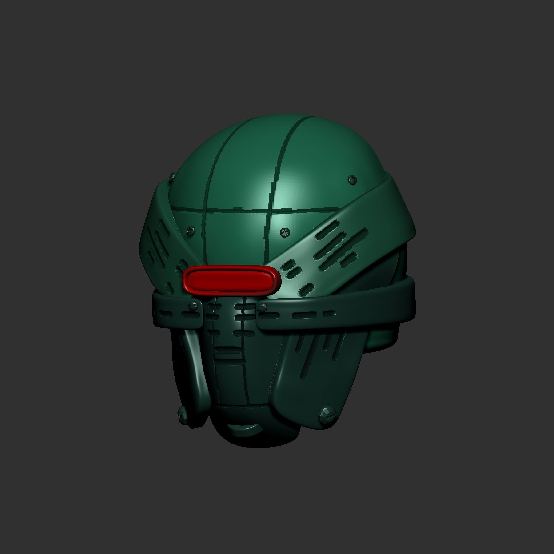 helmet high poly sculpt 3d printable  3D model_2