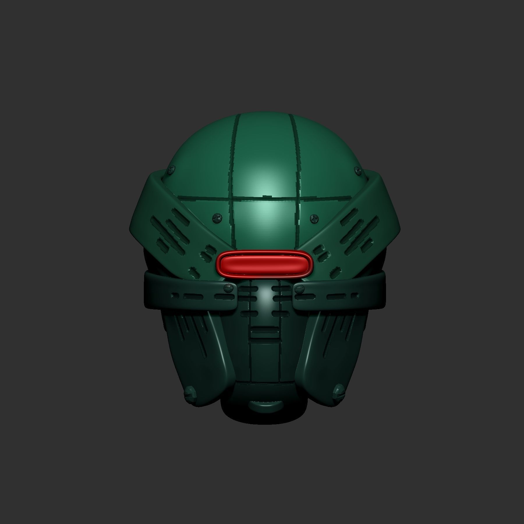 helmet high poly sculpt 3d printable  3D model_1