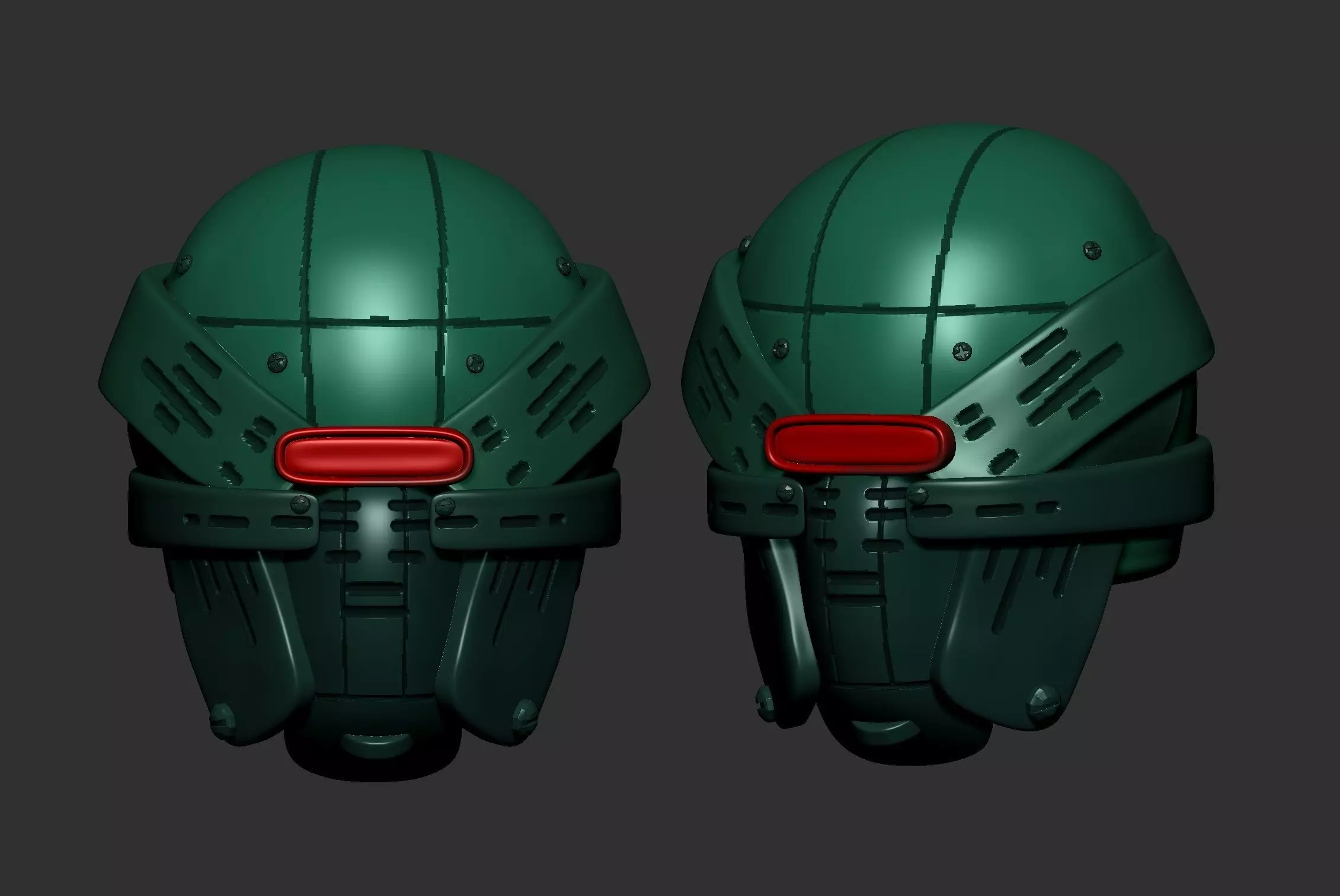 helmet high poly sculpt 3d printable  3D model_0