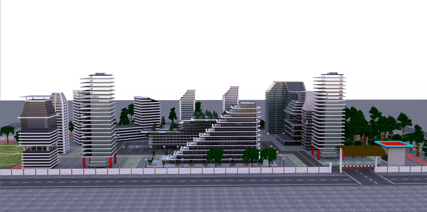 City Housing 3D model_0