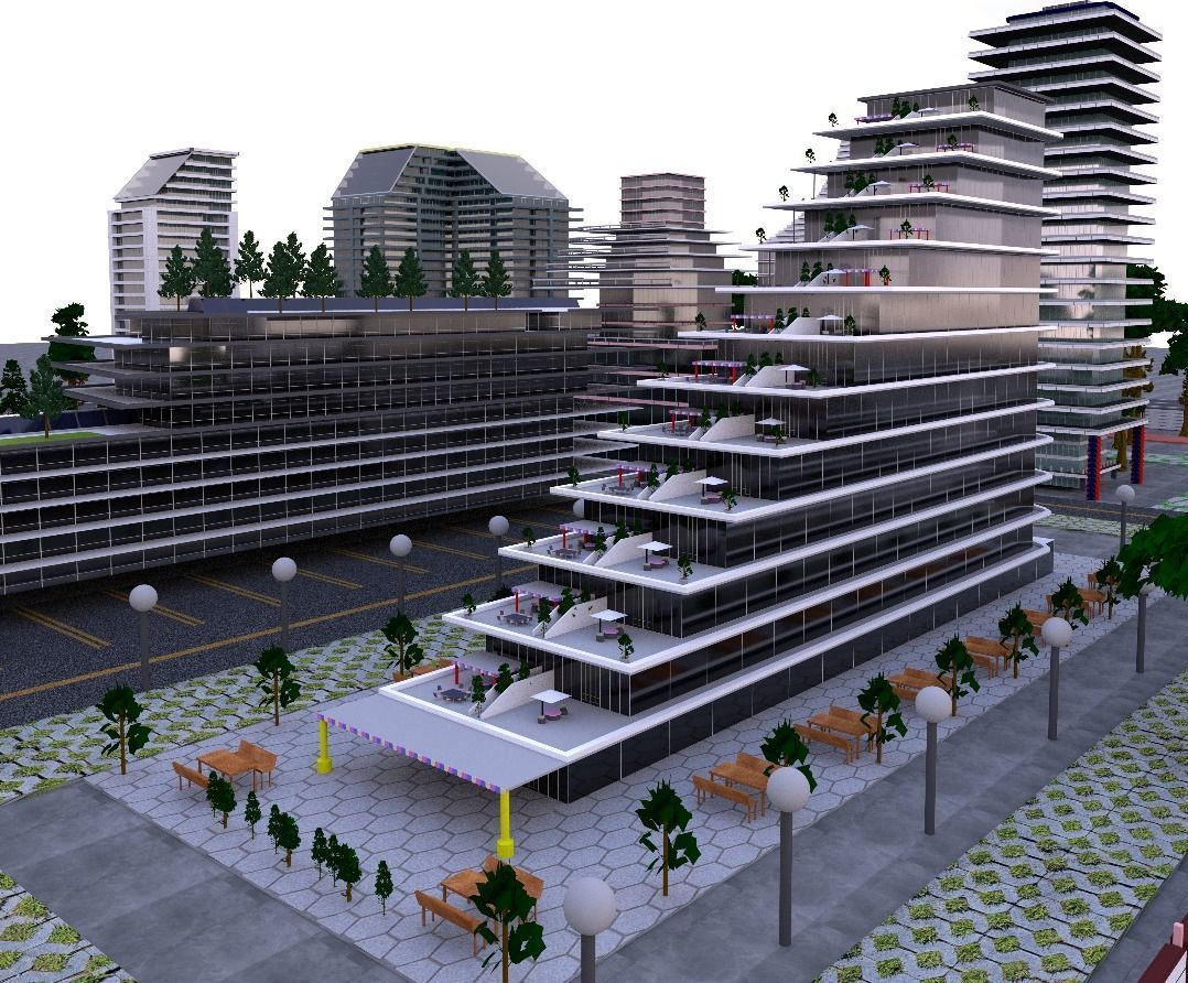 City Housing 3D model_1