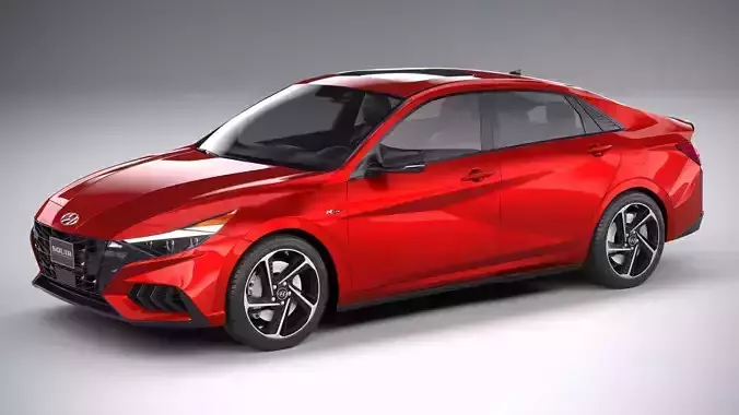 Hyundai Elantra N Line 2021 3D model Hyundai Elantra N Line 2021 3D model