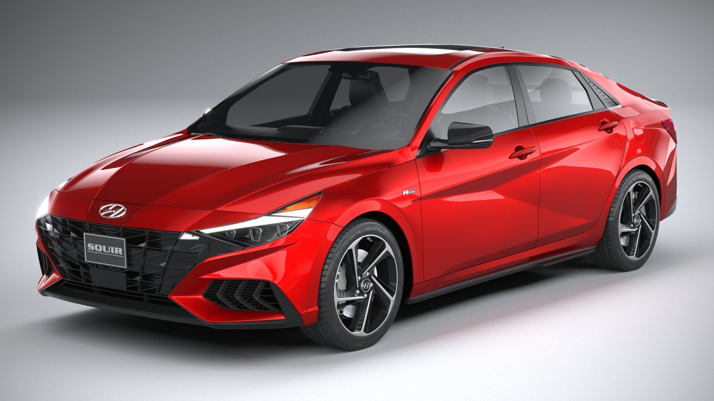 Hyundai Elantra N Line 2021 3D model_1