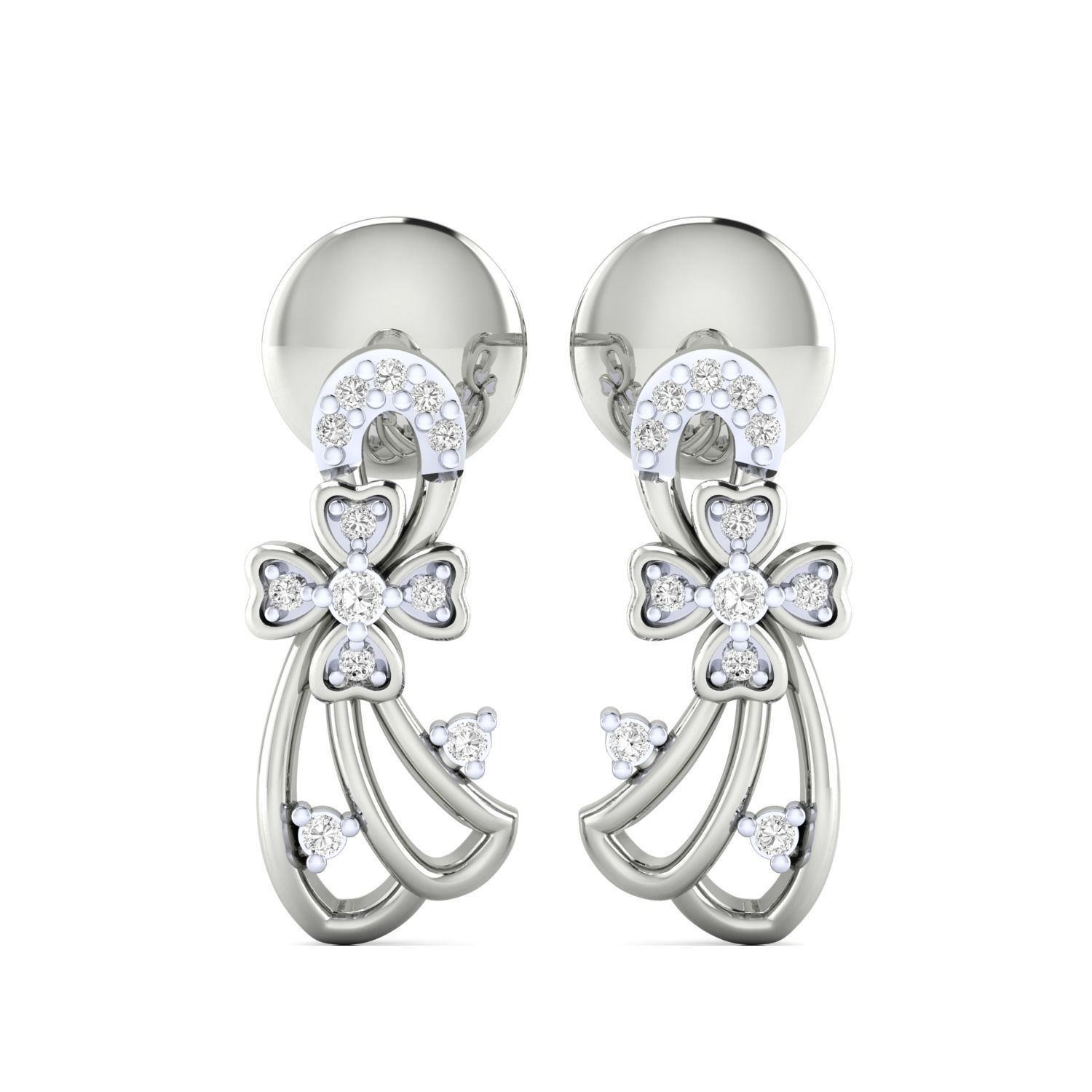 Women earrings 3dm render detail 3D print model 3D print model_10