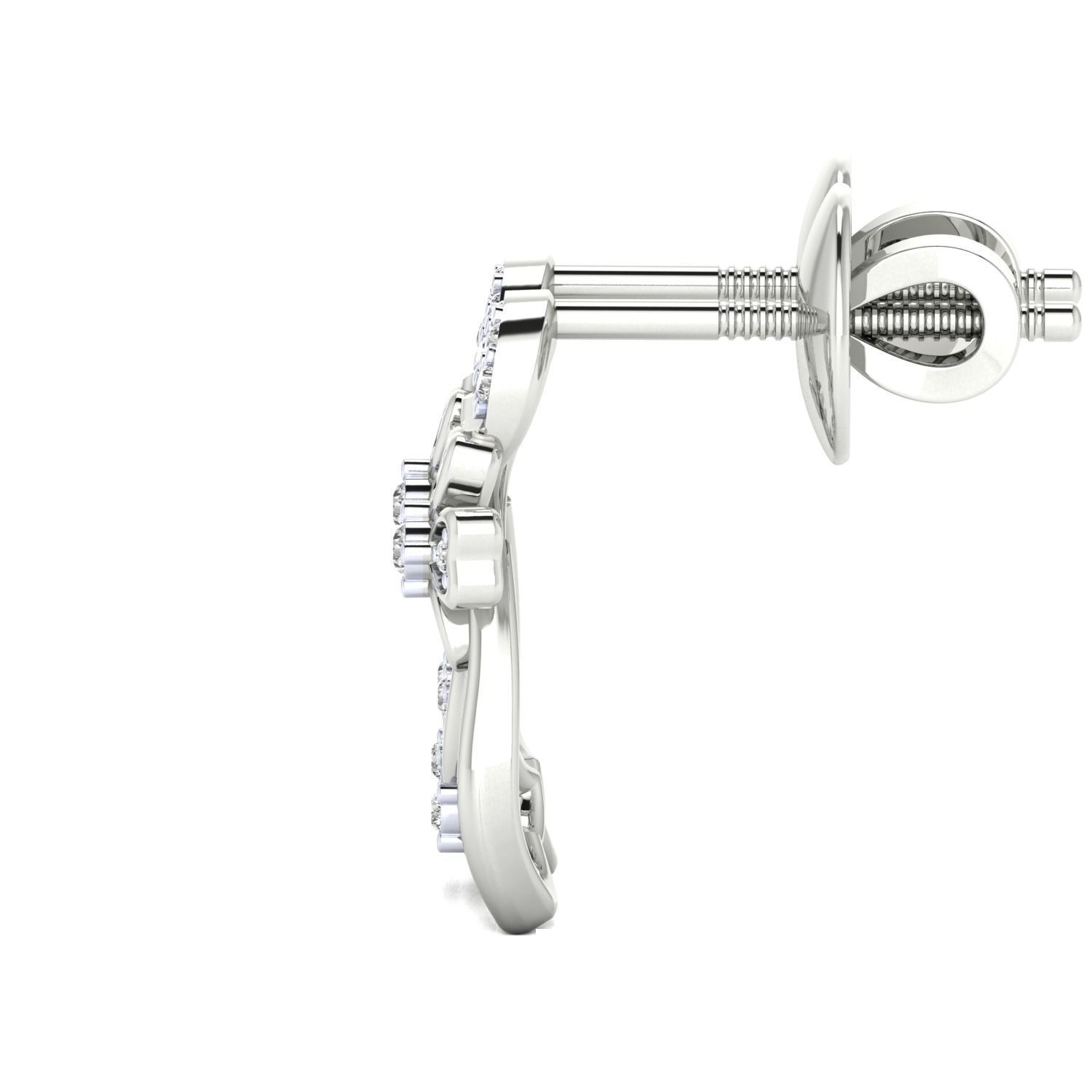 Women earrings 3dm render detail 3D print model 3D print model_8