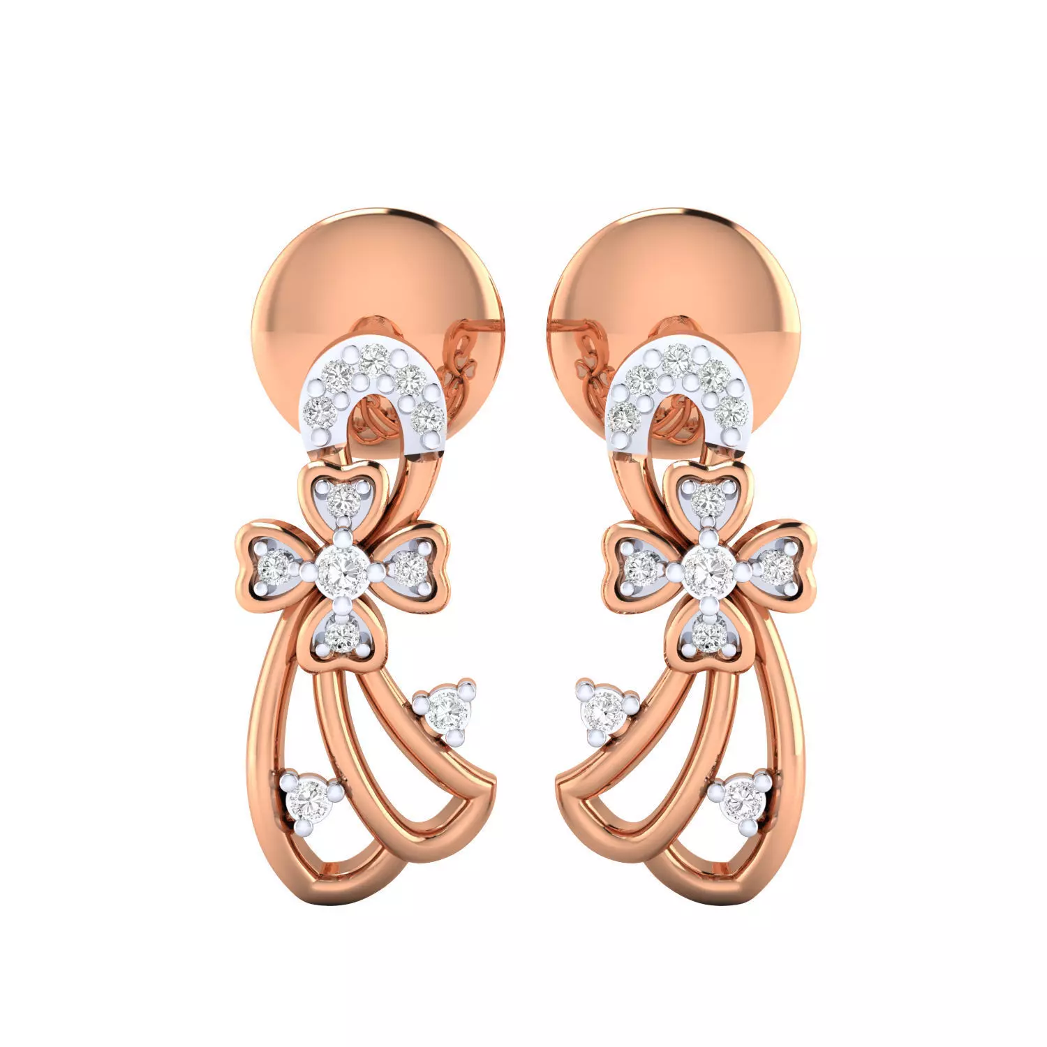 Women earrings 3dm render detail 3D print model 3D print model_0