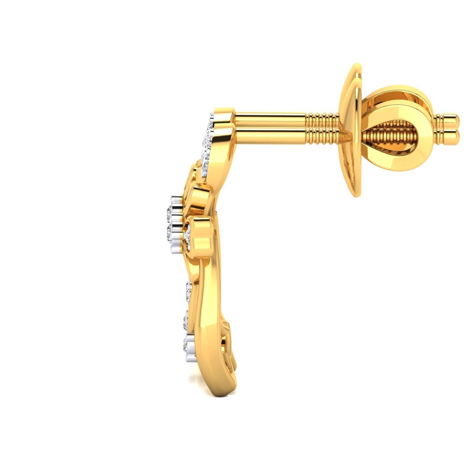 Women earrings 3dm render detail 3D print model 3D print model_13