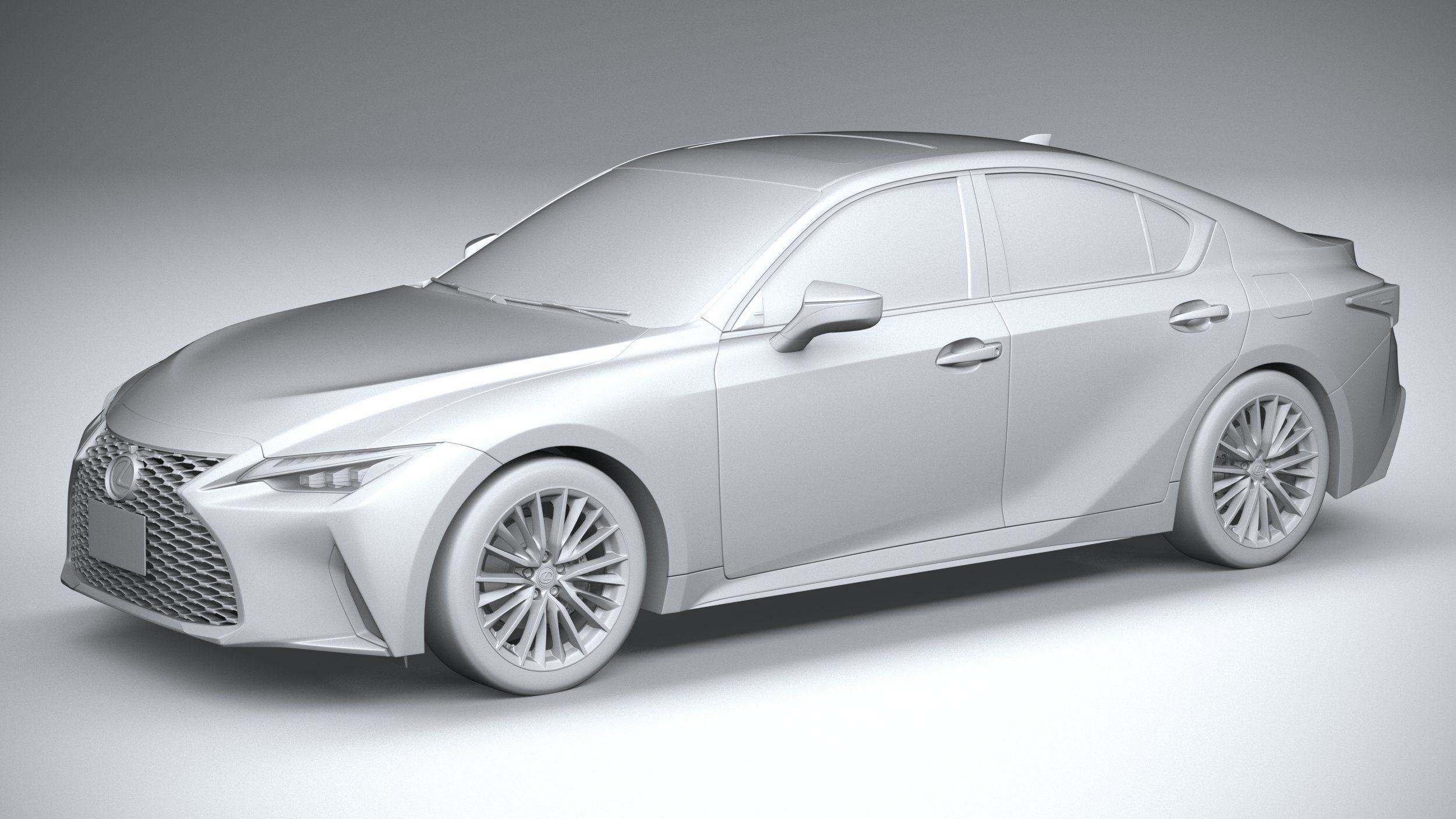 Lexus IS 2021 3D model_19
