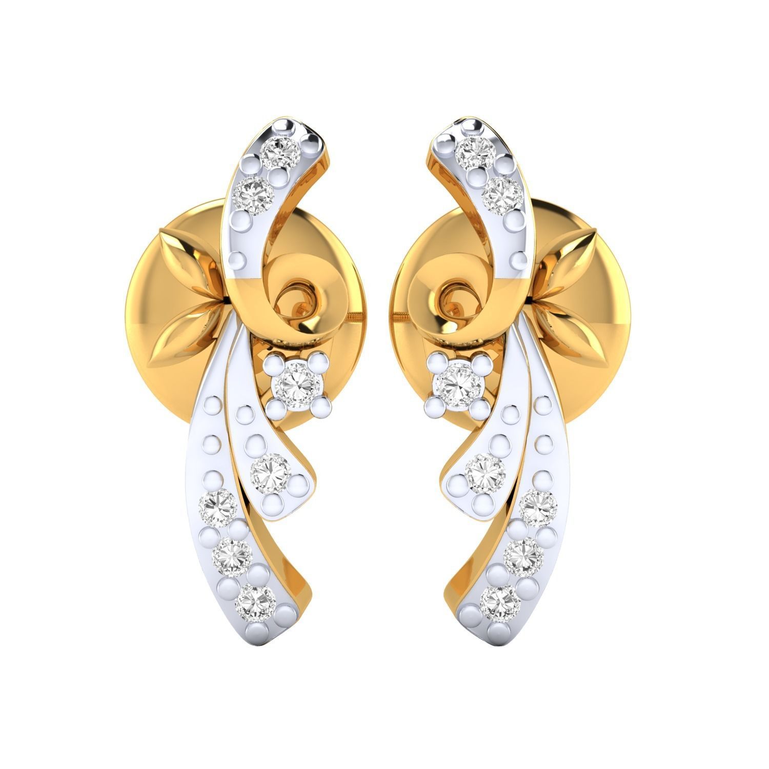 Women earrings 3dm render detail 3D print model 3D print model_15