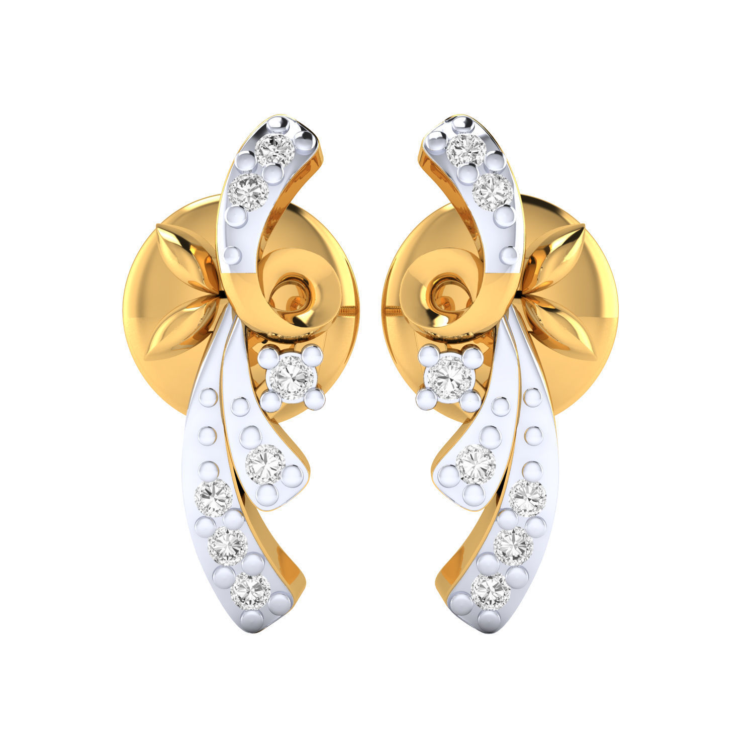Women earrings 3dm render detail 3D print model 3D print model_14