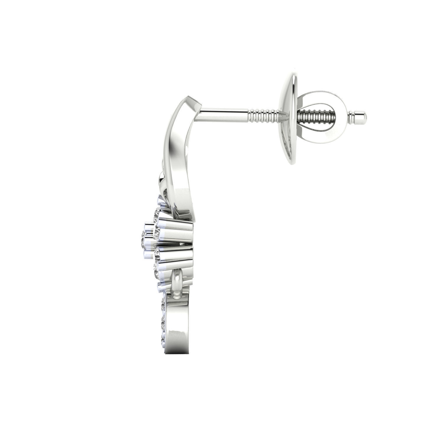 Women earrings 3dm render detail 3D print model 3D print model_6