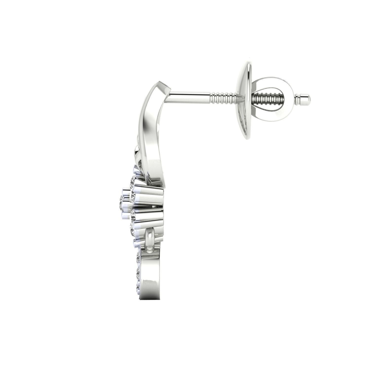 Women earrings 3dm render detail 3D print model 3D print model_7