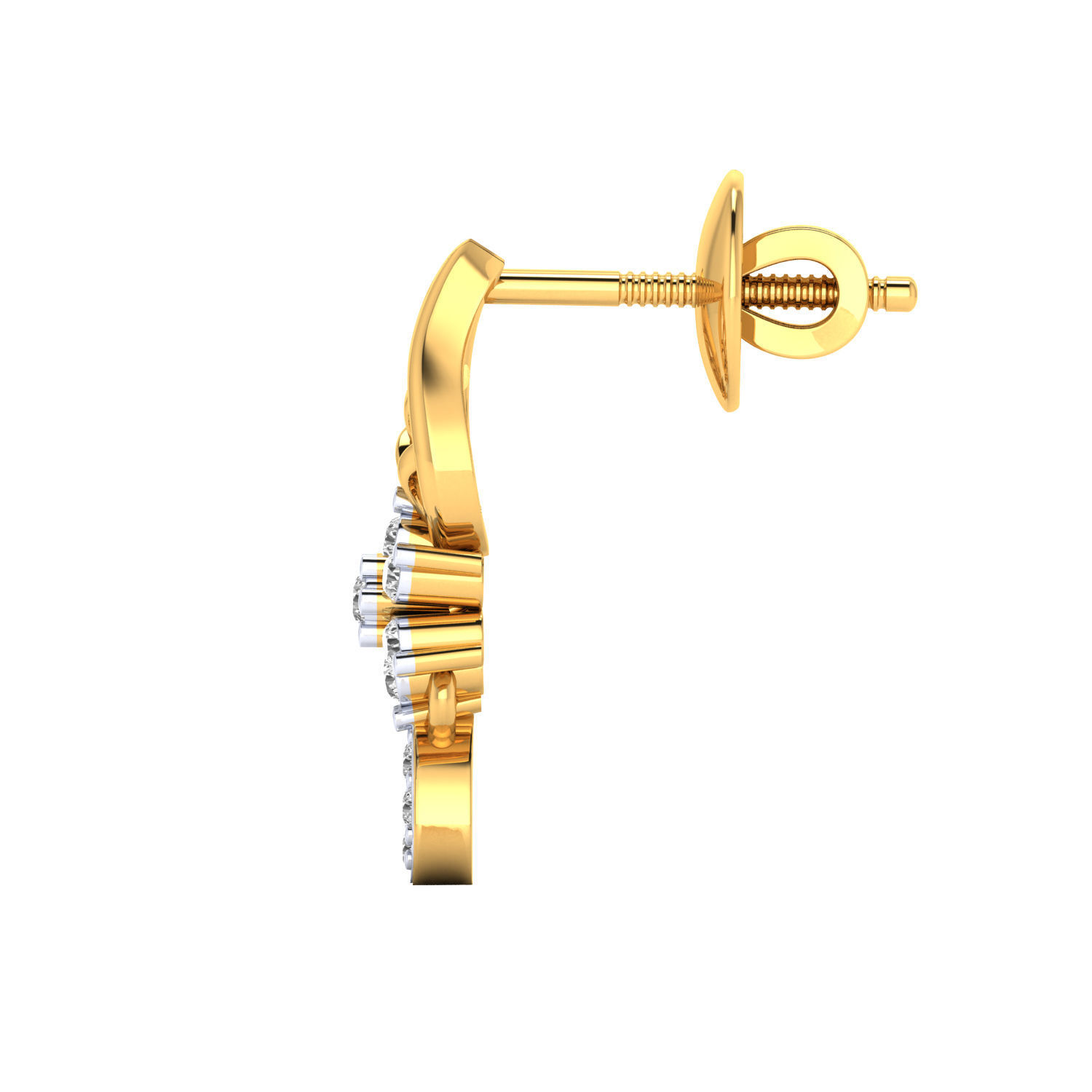 Women earrings 3dm render detail 3D print model 3D print model_8