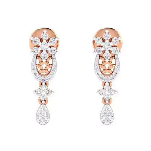 Women earrings 3dm render detail 3D print model