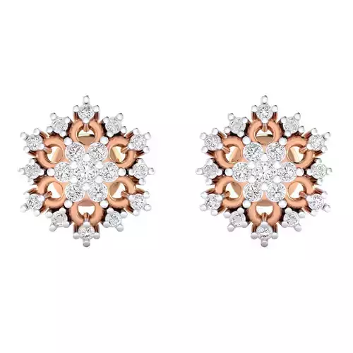 Women earrings 3dm render detail 3D print model 3D print model
