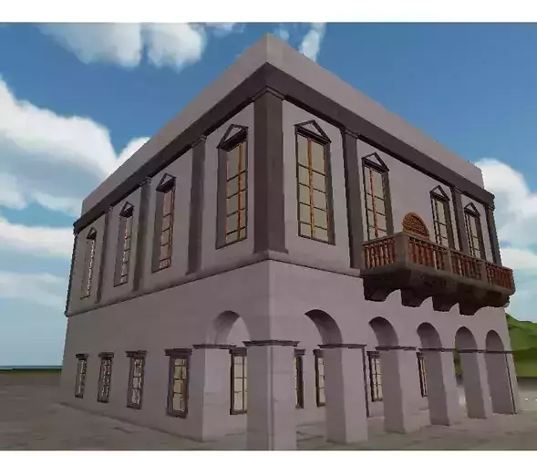 Neoclassical Building Free 3D model