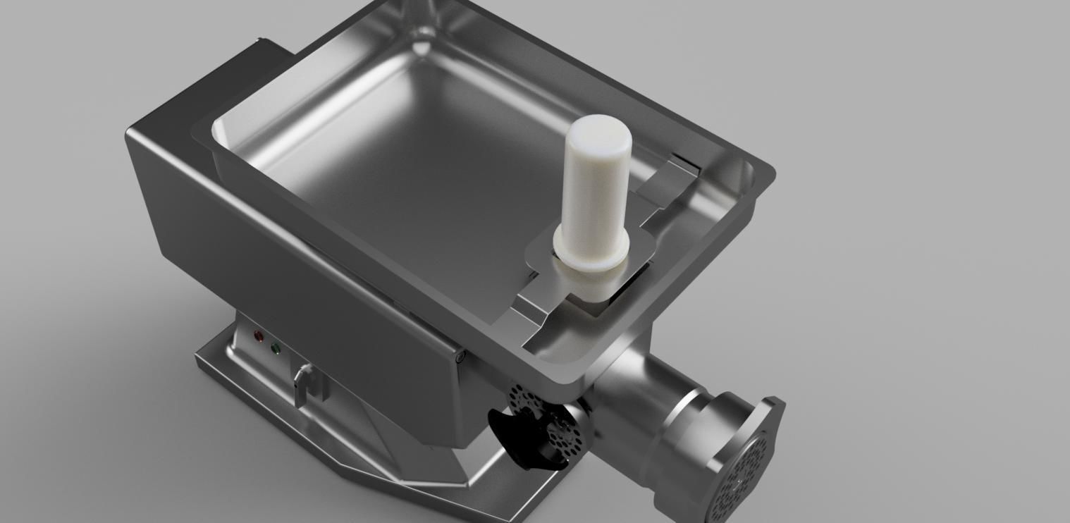 Meat grinder 3D model_2