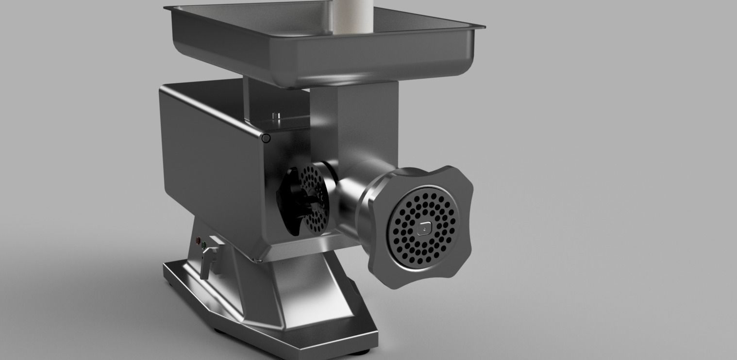 Meat grinder 3D model_1