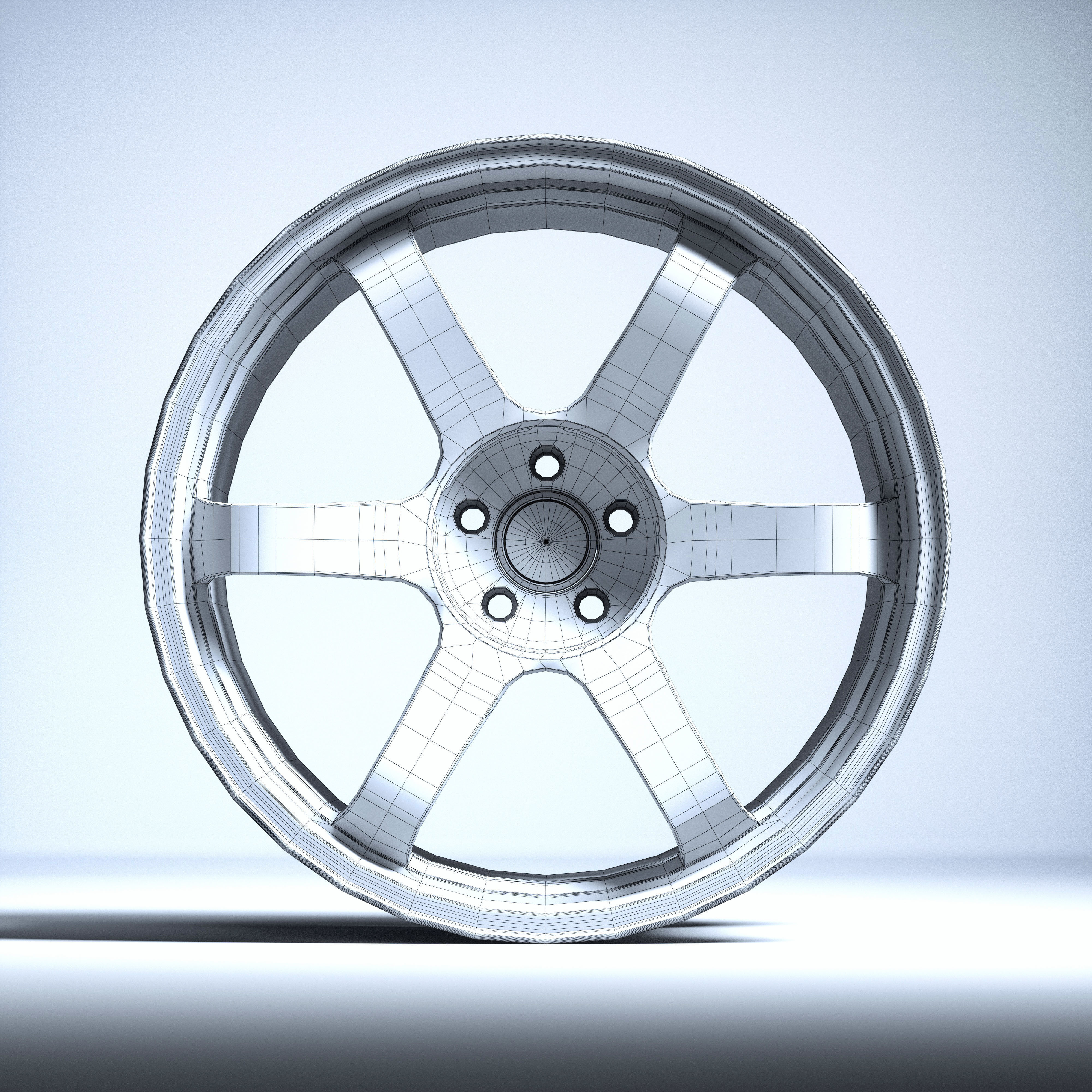 RAYS TE37 Ultra Track Edition II Low-poly 3D model_10