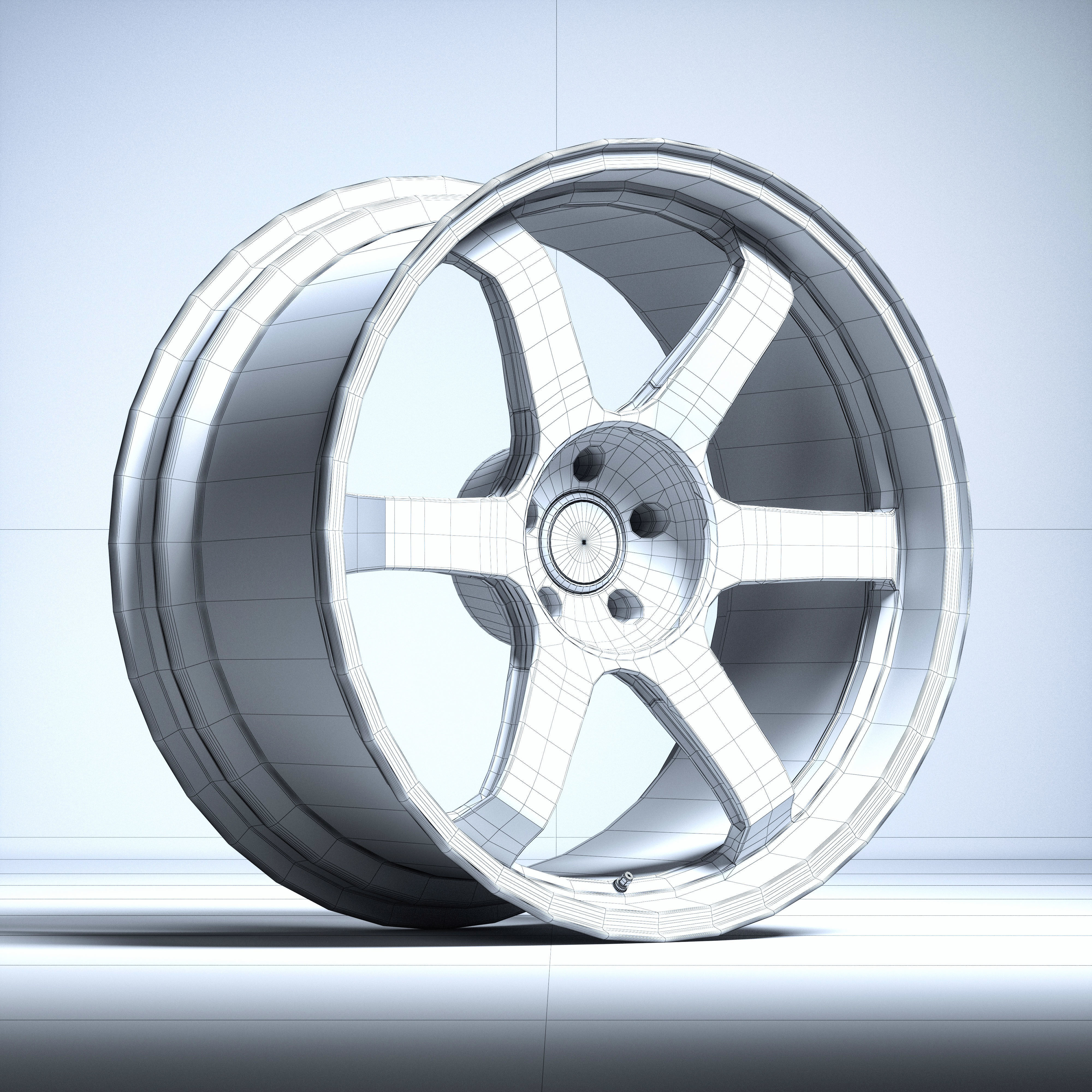 RAYS TE37 Ultra Track Edition II Low-poly 3D model_8