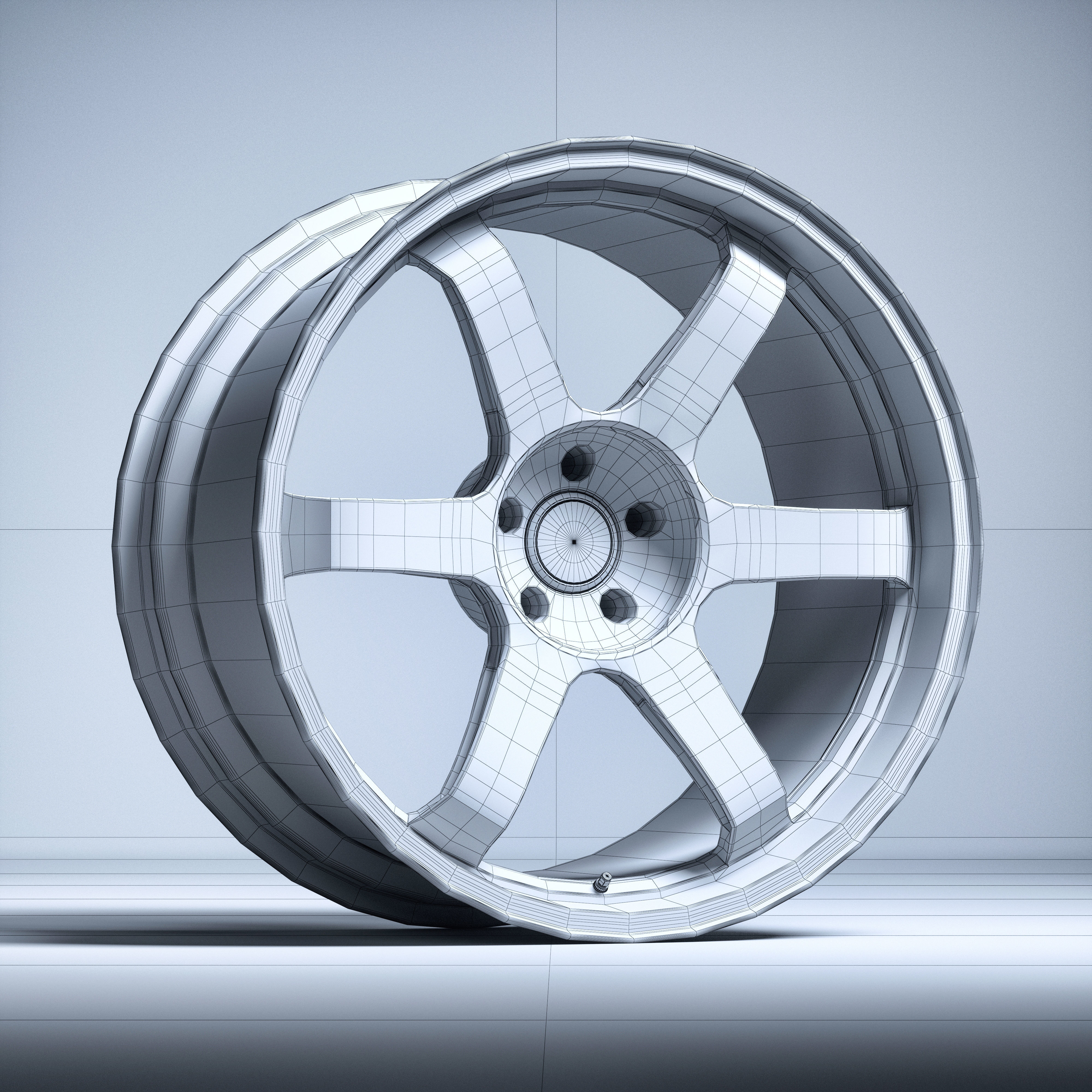 RAYS TE37 Ultra Track Edition II Low-poly 3D model_6
