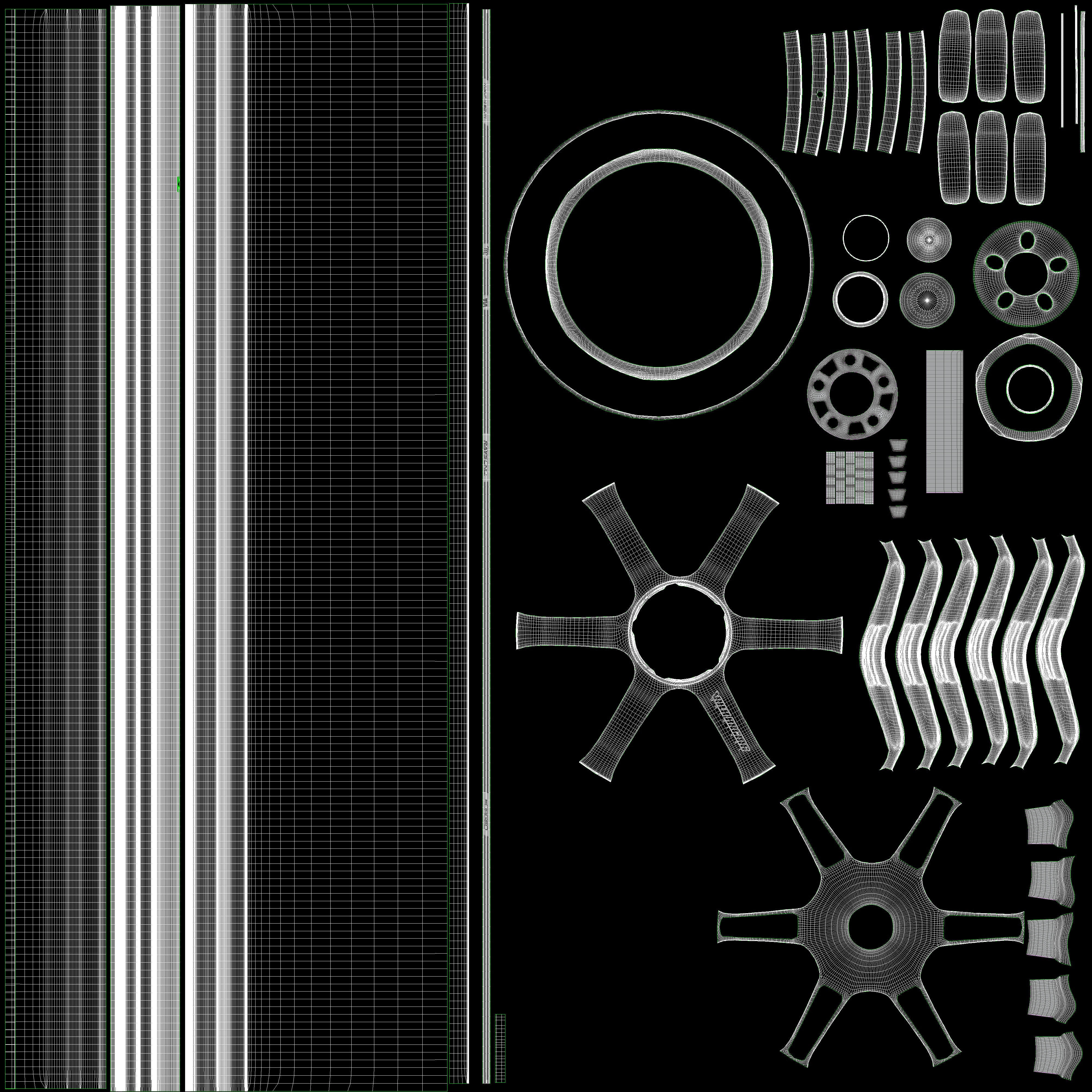 RAYS TE37 Ultra Track Edition II Low-poly 3D model_16