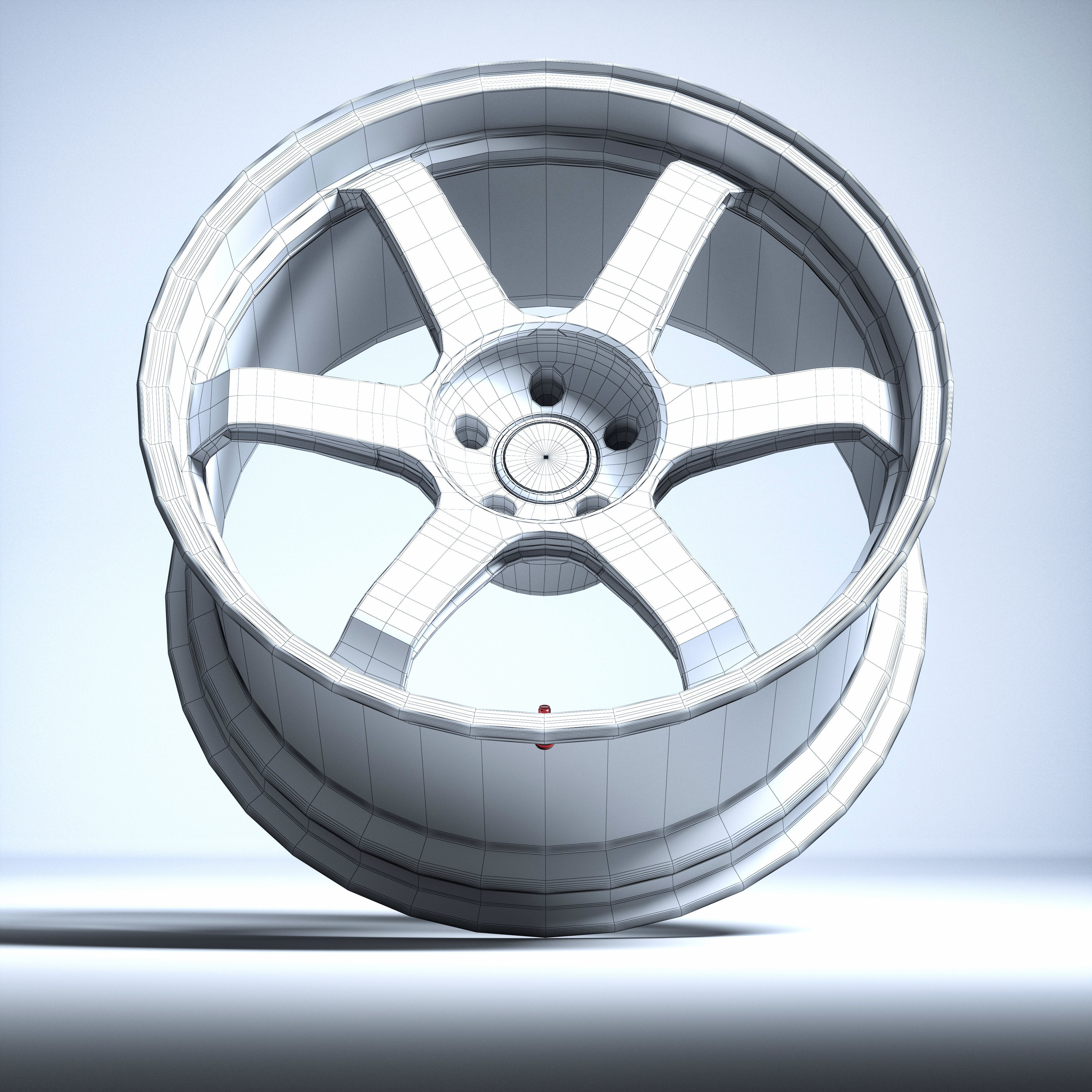 RAYS TE37 Ultra Track Edition II Low-poly 3D model_12