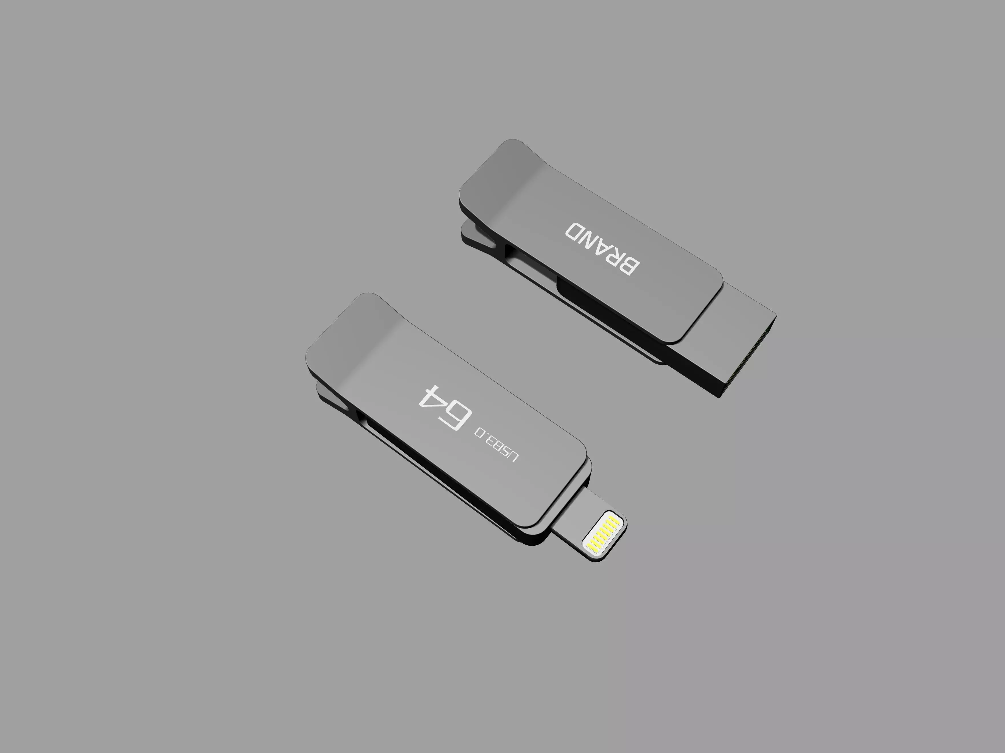 Gery type OTG U Disk A 3D print model