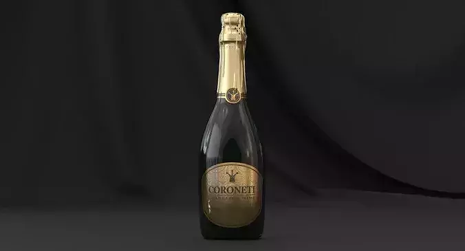 No-name Coroneti Bottle 3D model 2