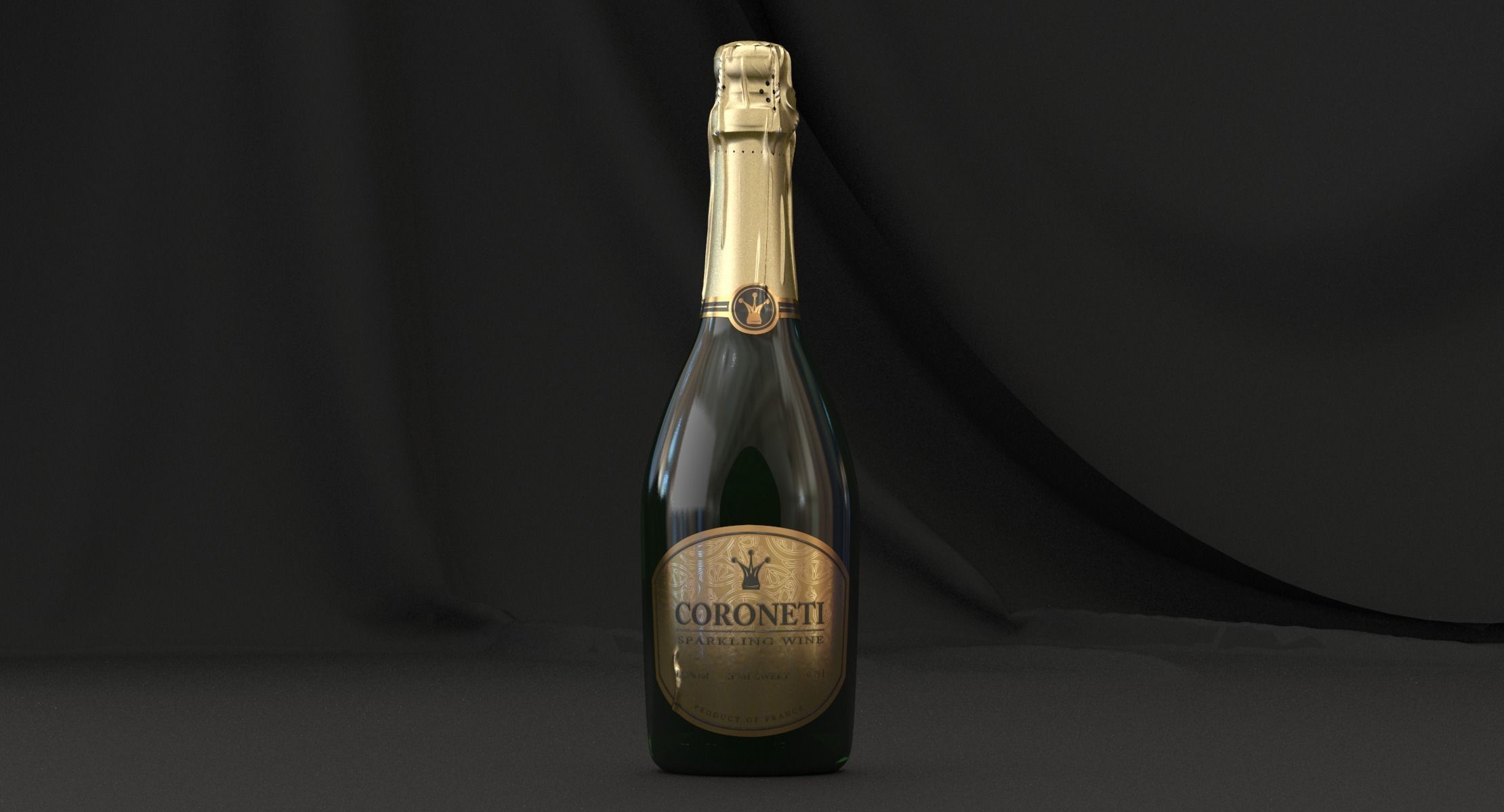 No-name Coroneti Bottle 3D model_1