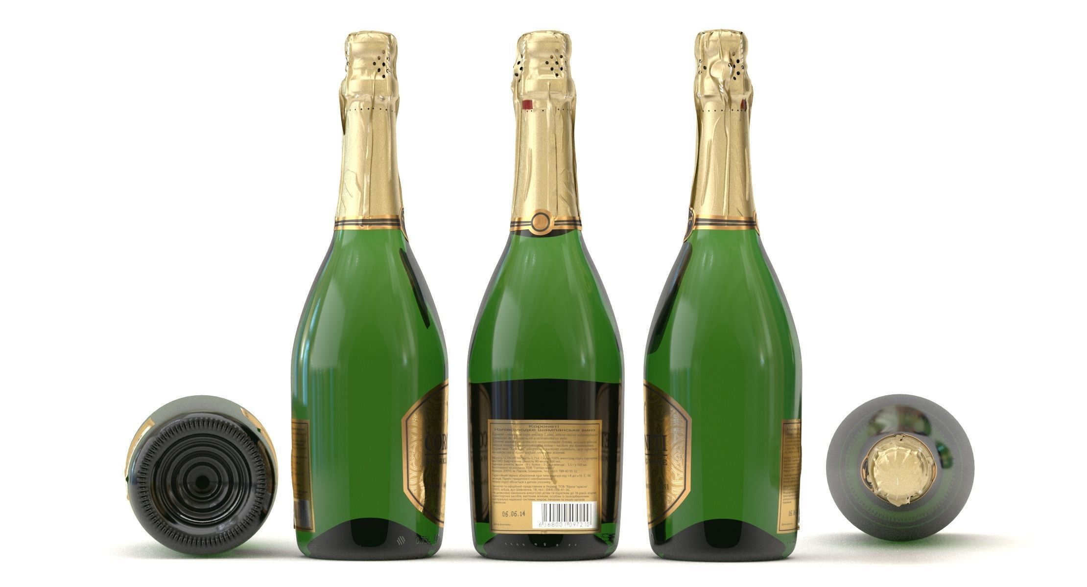 No-name Coroneti Bottle 3D model_4