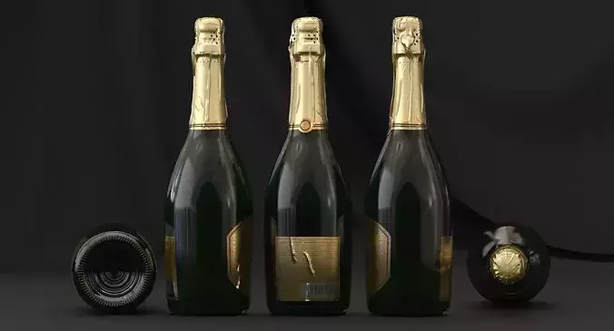 No-name Coroneti Bottle 3D model 3