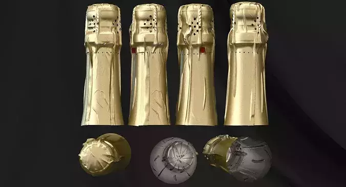 No-name Coroneti Bottle 3D model 4
