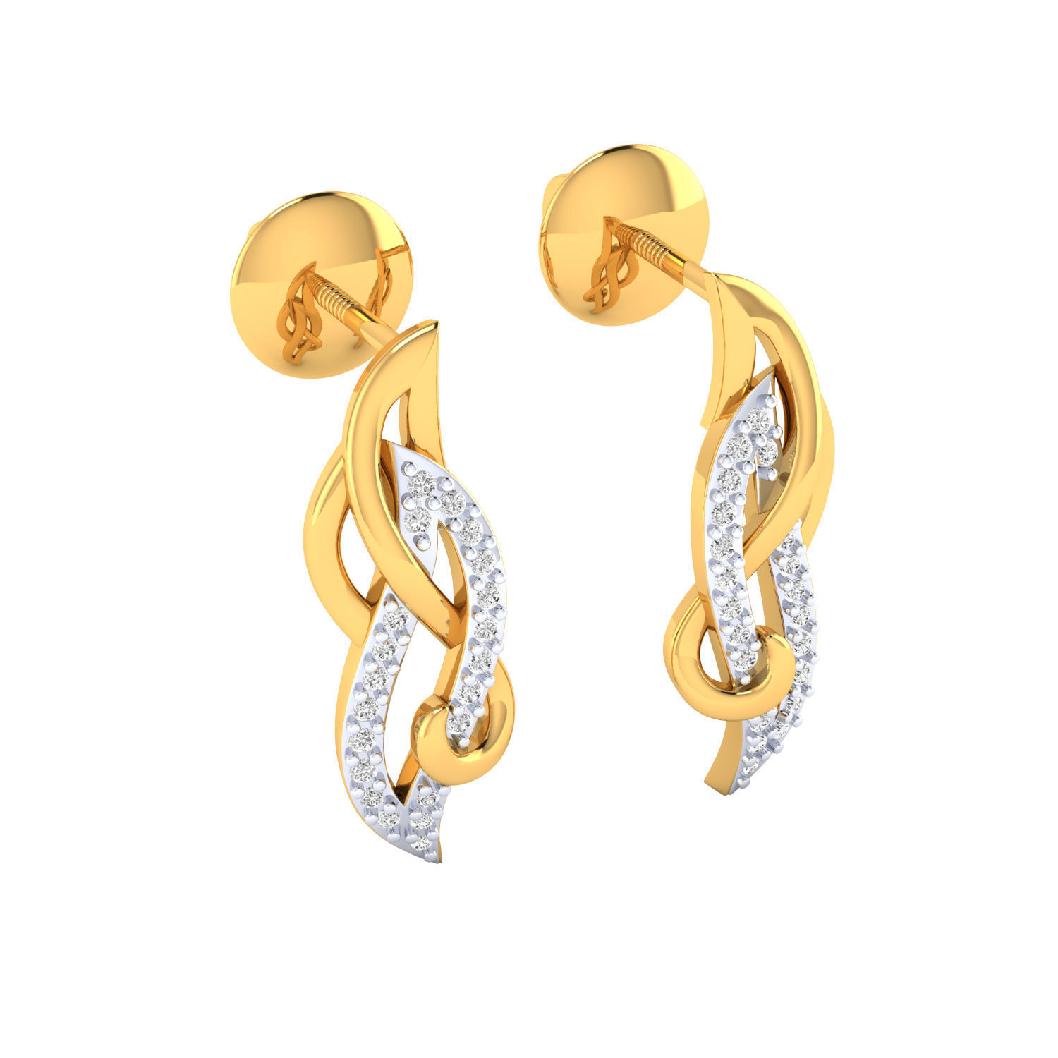Women earrings 3dm render detail 3D print model 3D print model_13