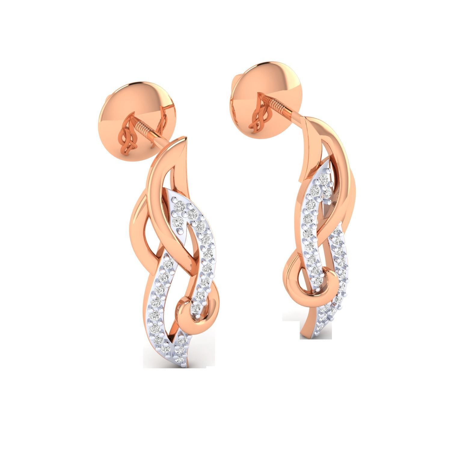 Women earrings 3dm render detail 3D print model 3D print model_2