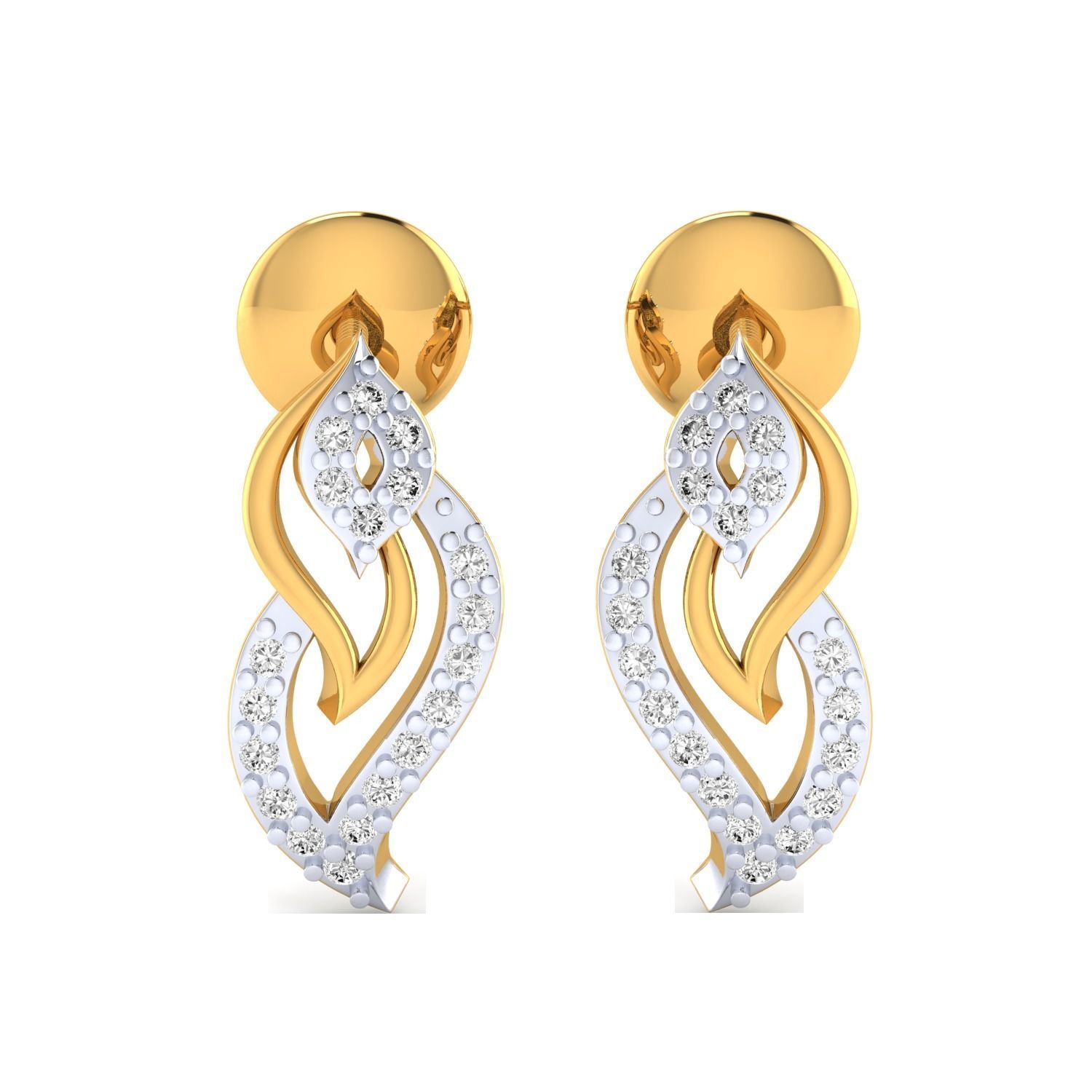 Women earrings 3dm render detail 3D print model 3D print model_18