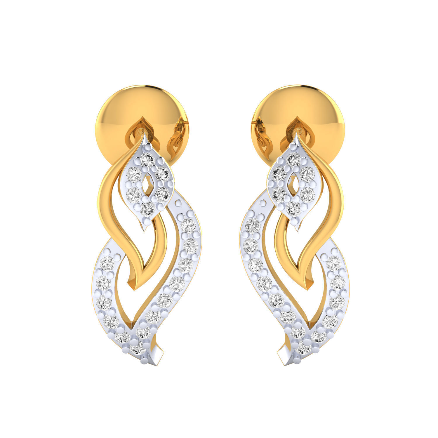 Women earrings 3dm render detail 3D print model 3D print model_17