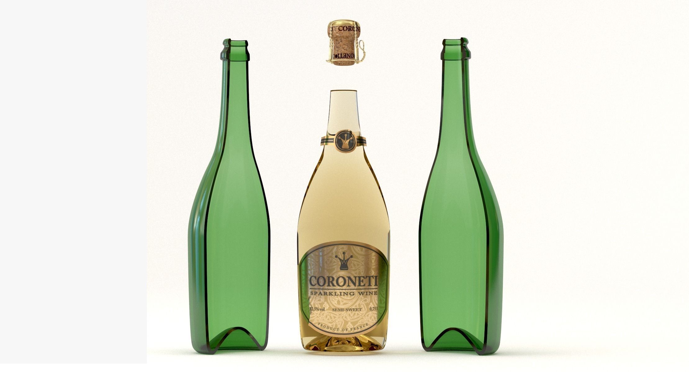 No-name Coroneti Champagne 3D model_11