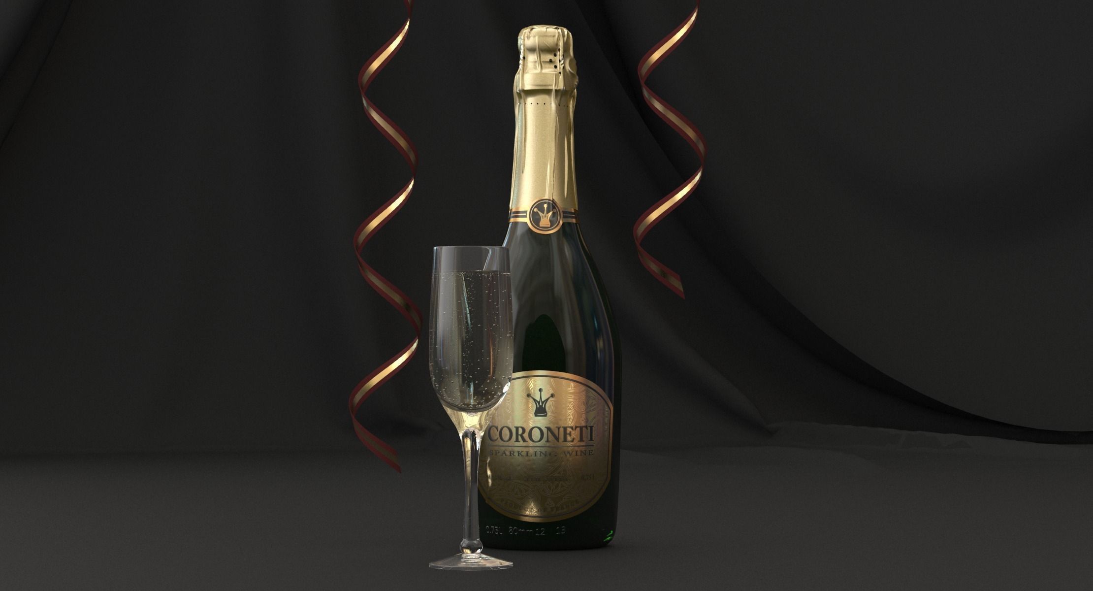 No-name Coroneti Champagne 3D model_3