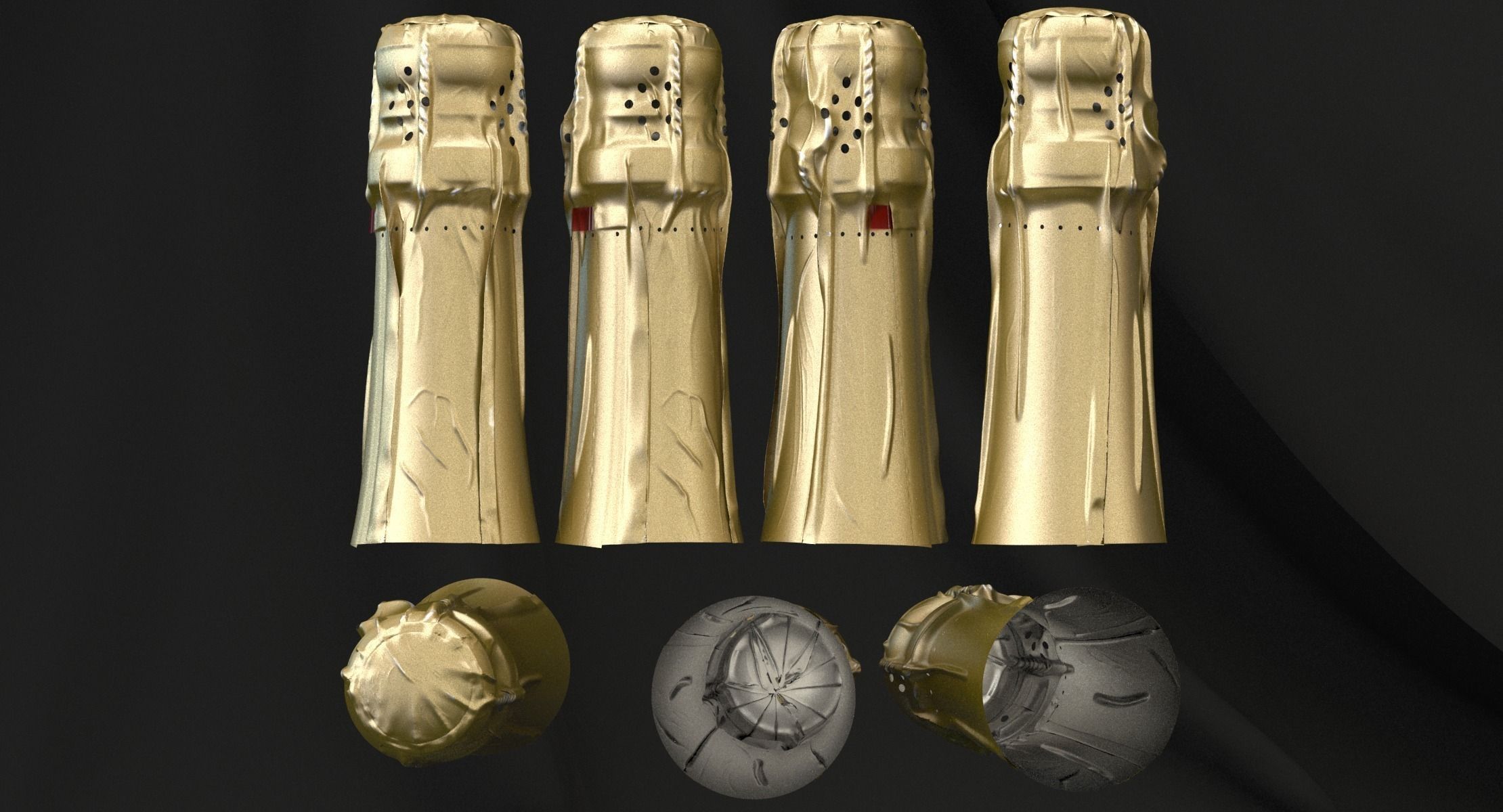 No-name Coroneti Champagne 3D model_14
