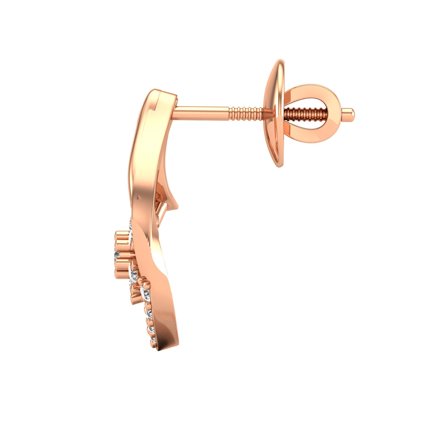 Women earrings 3dm render detail 3D print model 3D print model_3