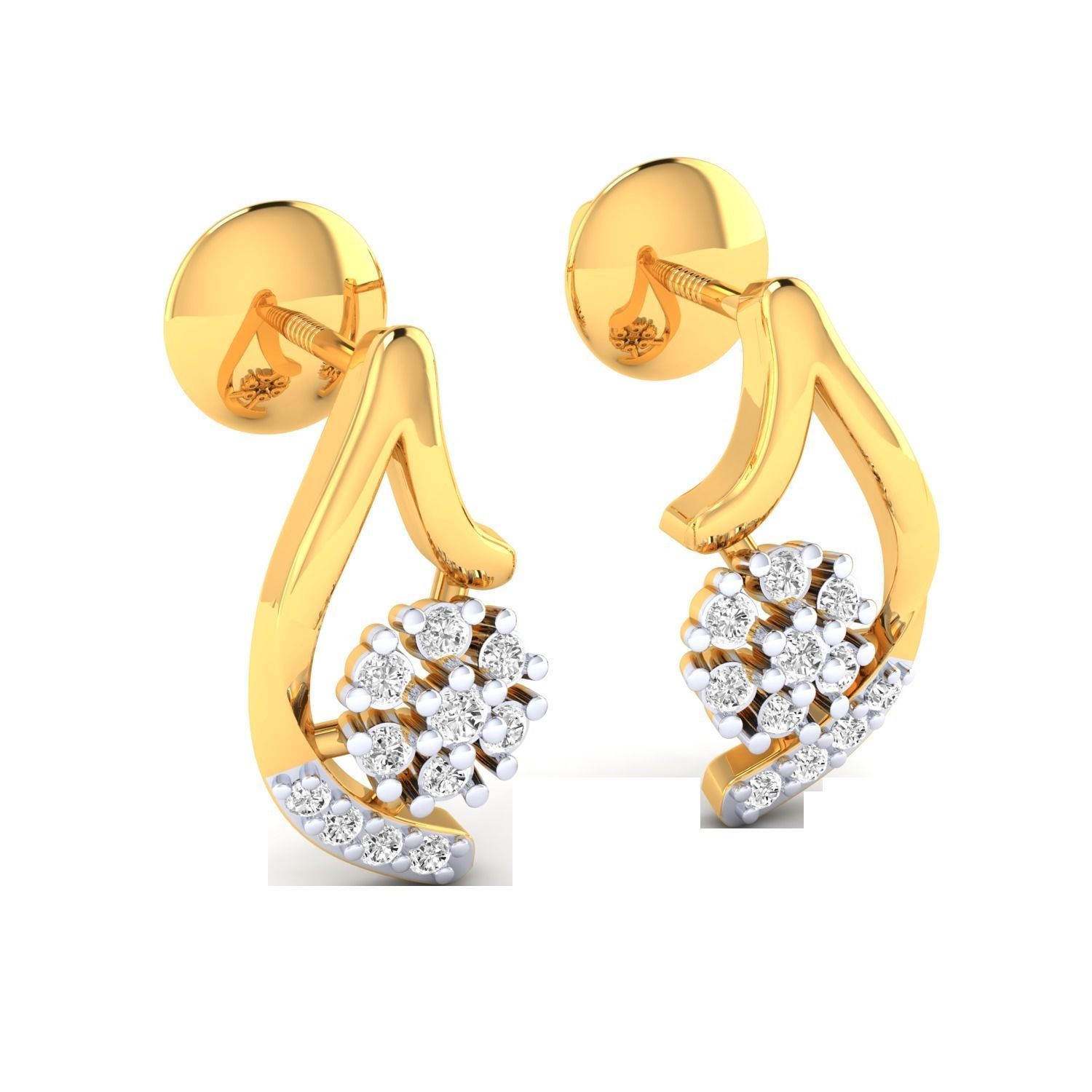Women earrings 3dm render detail 3D print model 3D print model_14