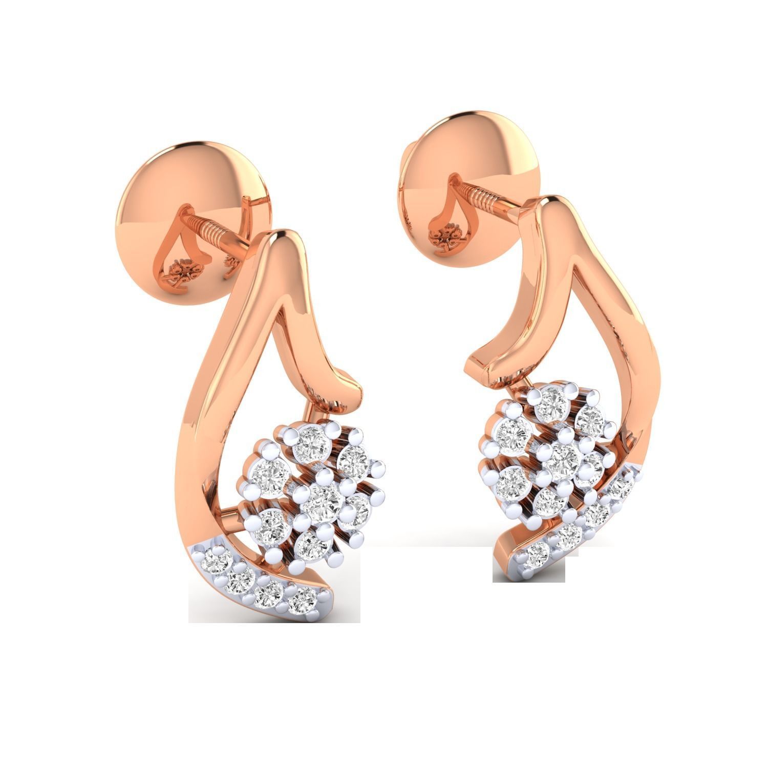Women earrings 3dm render detail 3D print model 3D print model_2