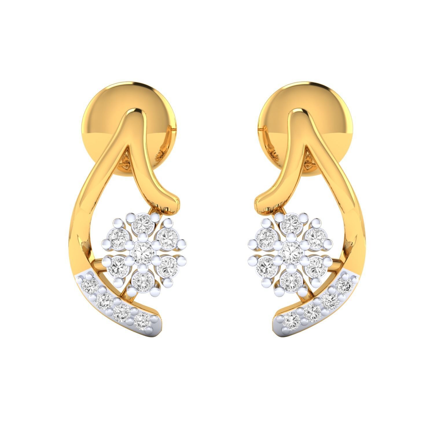 Women earrings 3dm render detail 3D print model 3D print model_18