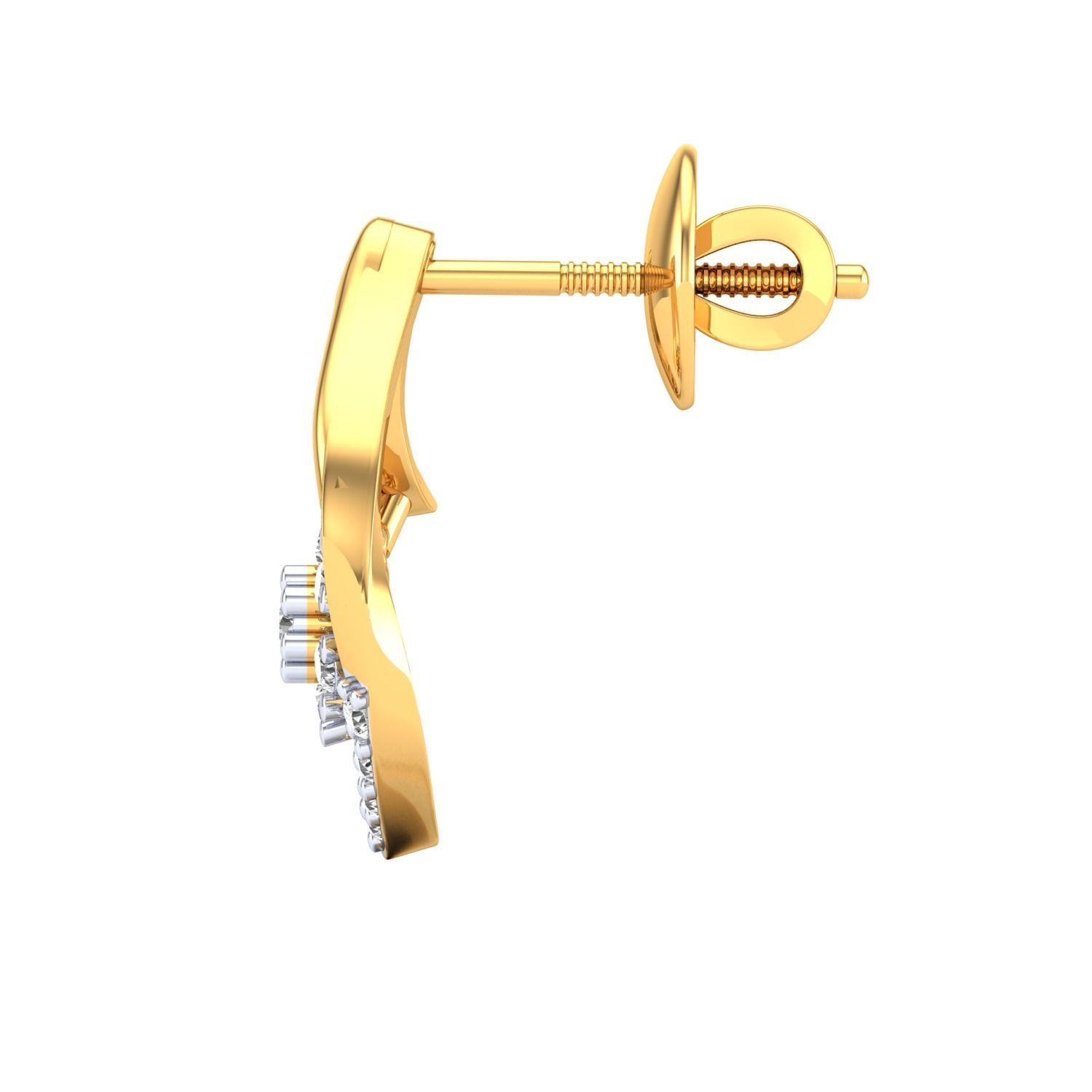 Women earrings 3dm render detail 3D print model 3D print model_16