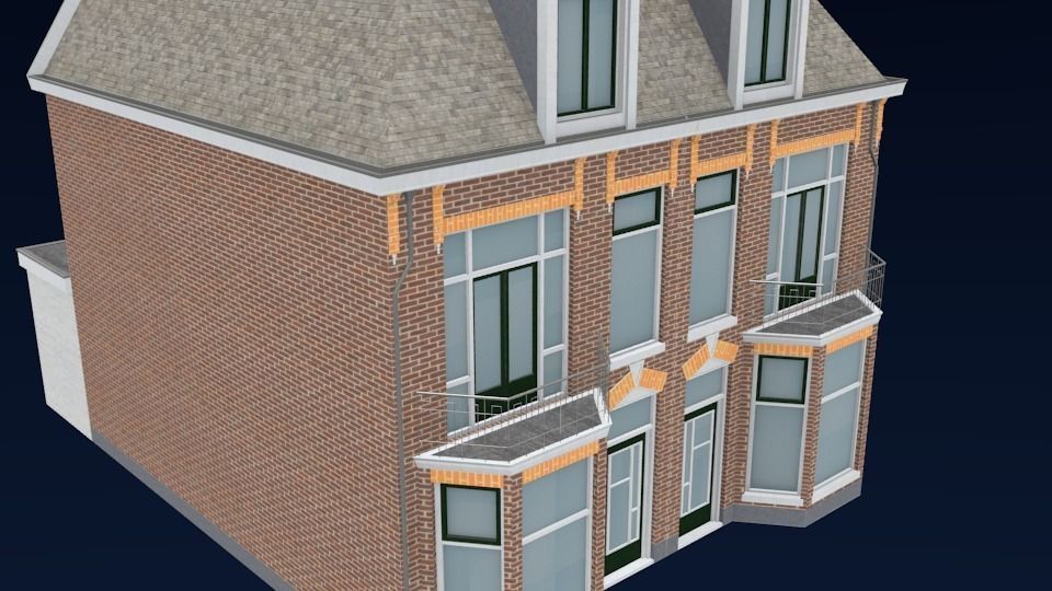 High Detail 3D Model - CityHouse 3D model_1