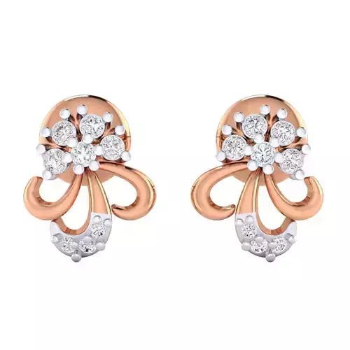 Women earrings 3dm render detail 3D print model