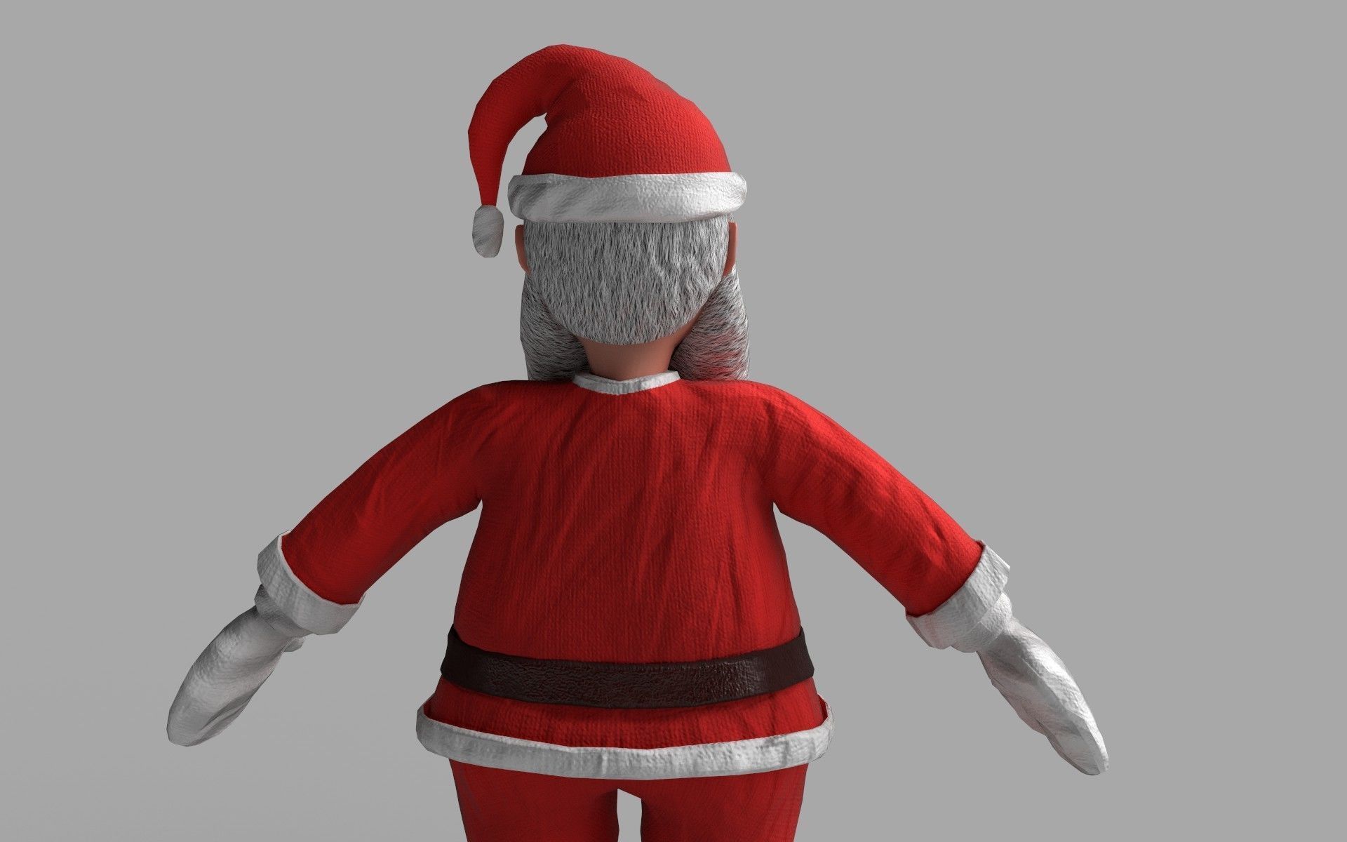 Santa Claus 3D Model Low-poly 3D model_6