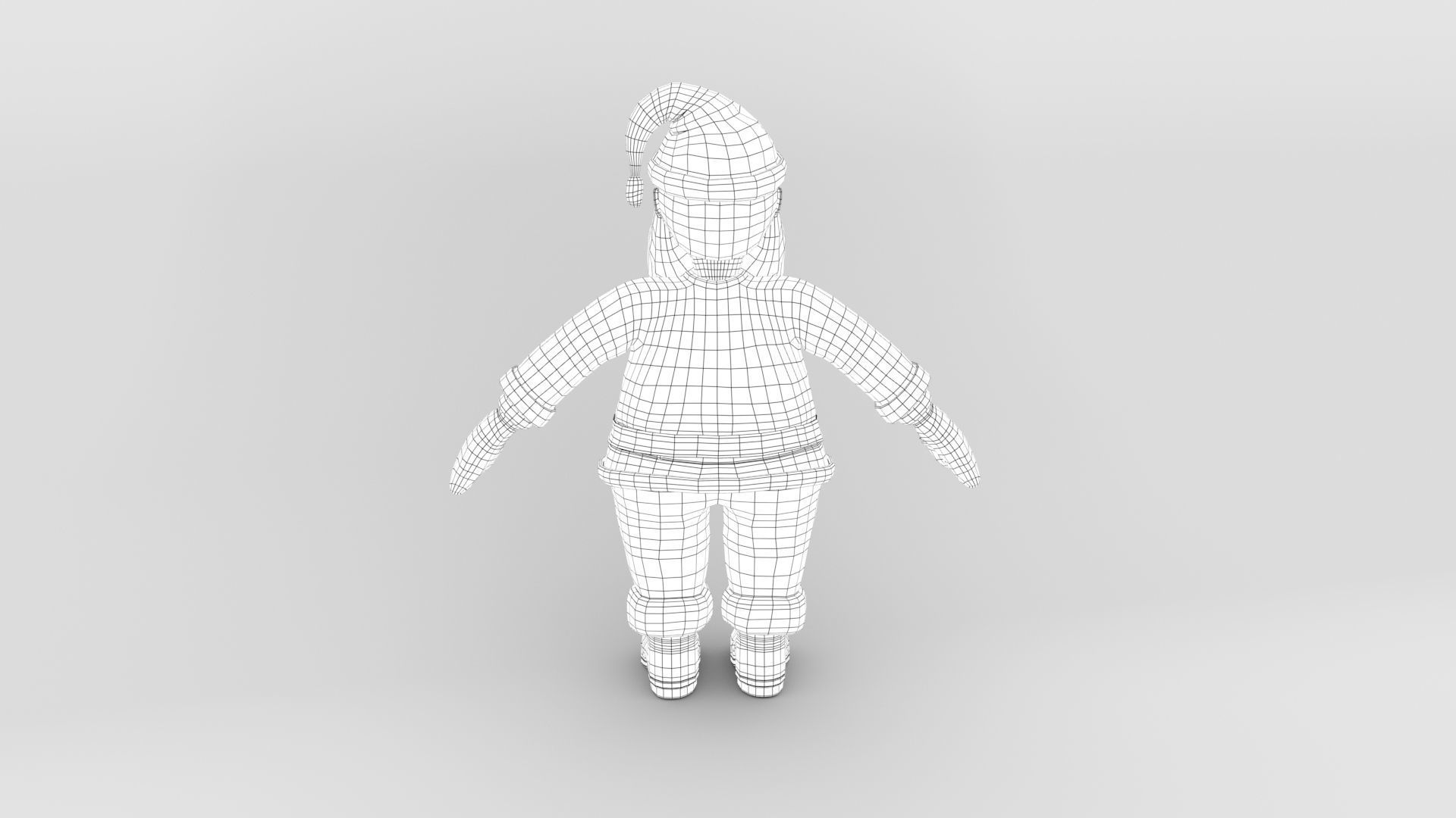 Santa Claus 3D Model Low-poly 3D model_8